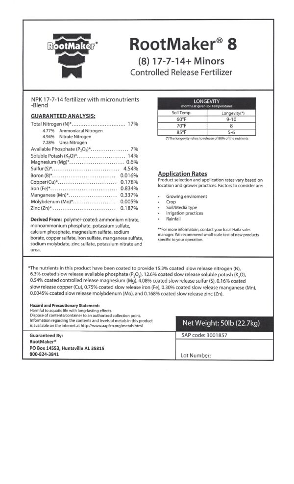 RootMaker® 8M Container Fertilizer